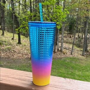Starbucks blue, pink  and Yellow Tumbler Lid